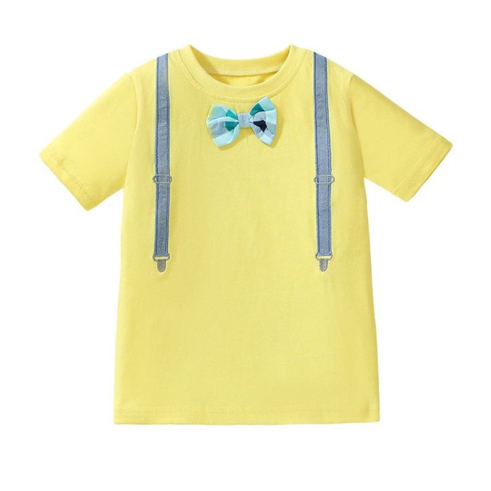 First Impressions Yellow Tee with Blue Accents